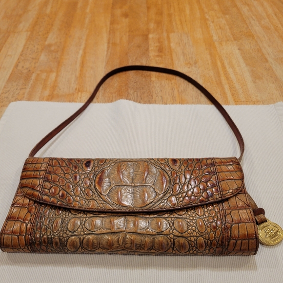 🐊EUC~ VINTAGE BRAHMIN CLUTCH/SHOULDER BAG - Picture 14 of 14